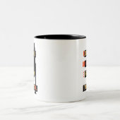 Gelegentlich Moody Girlfriend-Tasse Zweifarbige Tasse (Mittel)