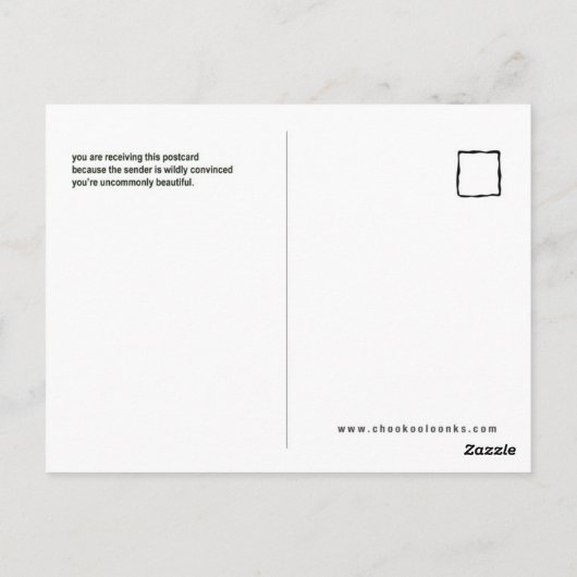 Gelegentlich Schöne Postkarte (Libelle) (Rückseite)