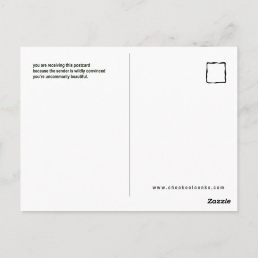 Gelegentlich Schöne Postkarte (Pinsel) (Rückseite)