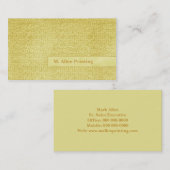 Gelegentliche Buchstaben Visitenkarte (Vorne/Hinten)