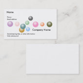 Gelegentliche Grafiken: Perlen Visitenkarte (Vorne/Hinten)