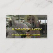 GELEGENTLICHE KATZEN IN DER HAIRBALL-GASSE VISITENKARTE (Rückseite)