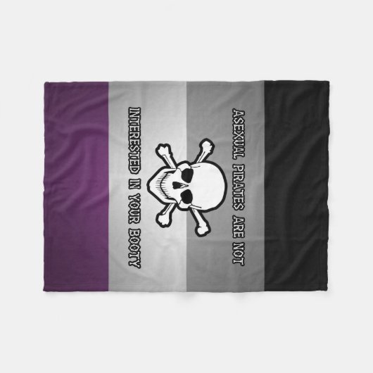 Gelegentliche Piraten sind nicht an Ihrem Hintern Fleecedecke (Vorderseite (Horizontal))