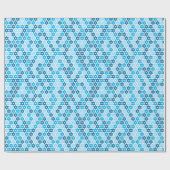 Gelegentlicher blauer Davidsstern Geschenkpapier (Flach)