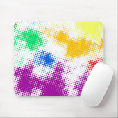 Gelegentlicher bunter Halbtonhintergrund Mousepad (Mit Mouse)