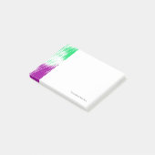 Gelegentlicher bunter Halbtonhintergrund Post-it Klebezettel (angewinkelt)