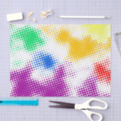 Gelegentlicher bunter Halbtonhintergrund Seidenpapier (Handwerk)