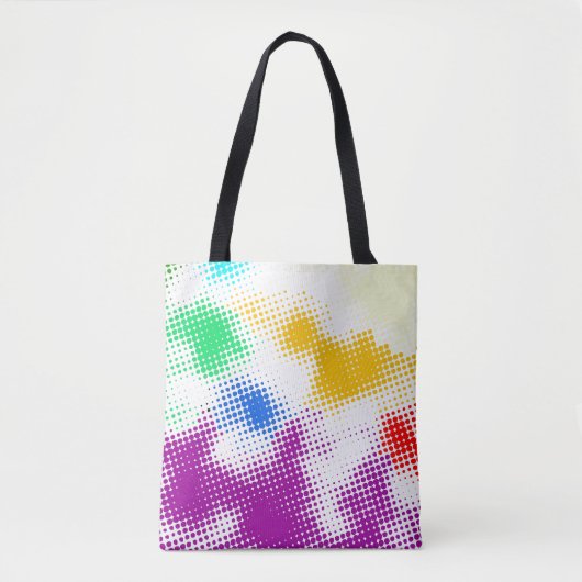 Gelegentlicher bunter Halbtonhintergrund Tasche (Vorderseite)