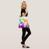 Gelegentlicher bunter Halbtonhintergrund Tasche (Am Model)