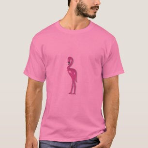 Gelegentlicher rosa Flamingo T-Shirt