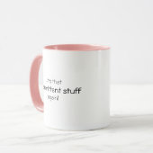 Gelegentlicher Unsinn Lustiger Spruch Kaffee Tasse (Vorderseite Links)