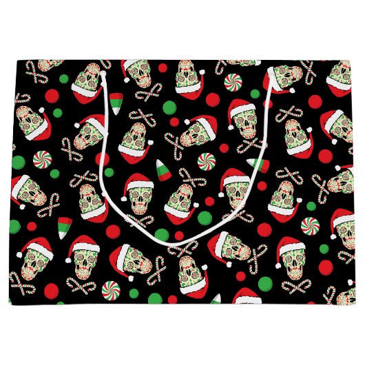 Gelegentlicher Zuckerschädel Sankt Große Geschenktüte (Vorderseite)