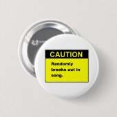 Gelegentliches Lied Button (Vorne & Hinten)