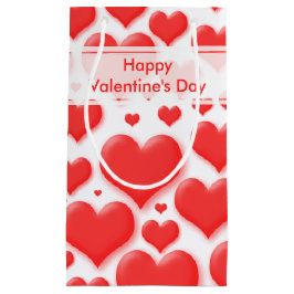 Gelegentliches Valentinsgruß-rotes Herz-nahtlose Kleine Geschenktüte