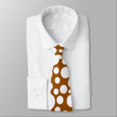 Gelegentliches weißes Polka-Punkt-Muster auf Krawatte (Gebunden)
