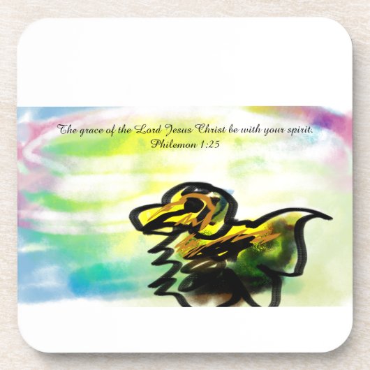 Gelehrsamkeit Getränkeuntersetzer (Vorderseite)