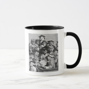 Gelehrte an einem Vortrag, am 20. Januar 1736 - 37 Tasse