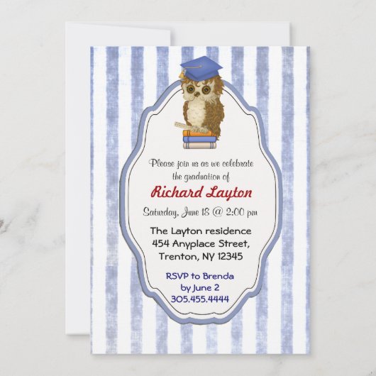 Gelehrtenhühner - Einladung des Abschlusses (Rückseite)