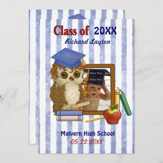 Gelehrtenhühner - Einladung des Abschlusses (Vorne/Hinten)