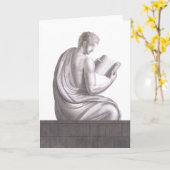 Gelehrter von Pompeji - Gruß-Karte Karte (Gelbe Blume)