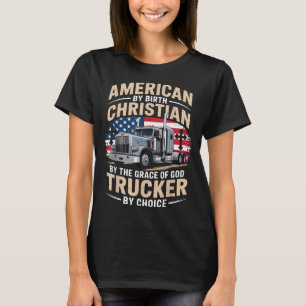 Geleiteter Glaube und Diesel LKW fahren Jesus Chri T-Shirt