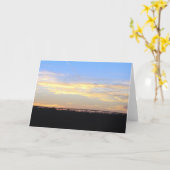 Gelenk im Sonnenuntergang Karte (Gelbe Blume)