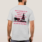 Gelenkter Kuh-PferdeT - Shirt (Rückseite)