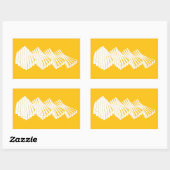 Gelenkwand Rechteckiger Aufkleber (Blatt)