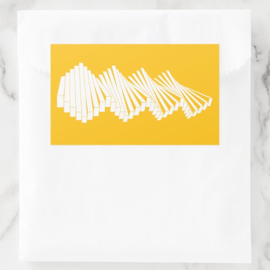 Gelenkwand Rechteckiger Aufkleber (Tasche)