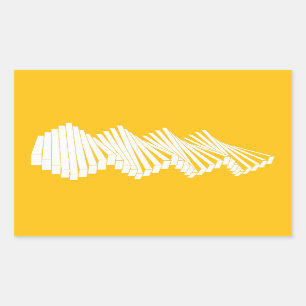 Gelenkwand Rechteckiger Aufkleber