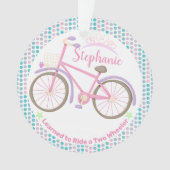 Gelernt, mein Fahrrad zu fahren Verliert das Train Ornament (Vorderseite)