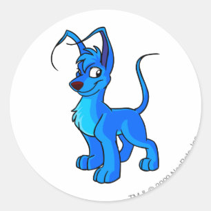 Gelert Blue Runder Aufkleber