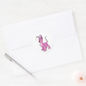 Gelert Pink Runder Aufkleber (Umschlag)