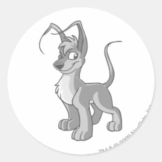 Gelert Silver Runder Aufkleber