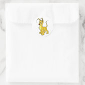 Gelert Yellow Runder Aufkleber (Tasche)