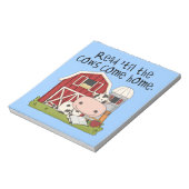 Gelesen 'bis die Kühe kommen Zuhause Notizblock (Rotiert)