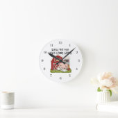 Gelesen 'bis die Kühe kommen Zuhause Runde Wanduhr (Zuhause)