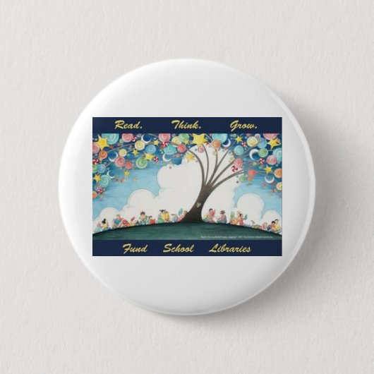 Gelesen denken Sie wachsen - Button (Vorderseite)