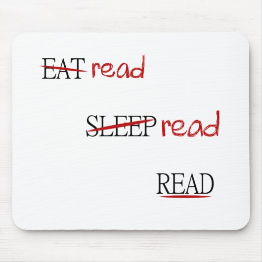 Gelesen gelesen gelesen mousepad (Vorne)