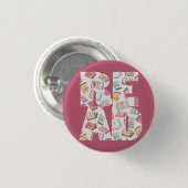 GELESEN (Knopf #1) Button (Vorne & Hinten)