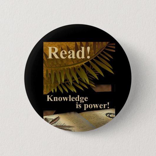 Gelesen! Wissen ist Power-Knopf Button (Vorderseite)