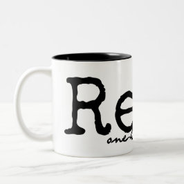 Gelesene Ein-Übergebene Tasse