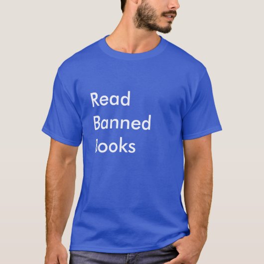 Gelesene verbotene Bücher T-Shirt (Vorderseite)
