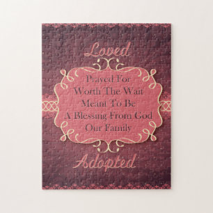 Geliebt adoptiert puzzle