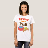 Geliebt durch ein Puli (Hundezucht) T-Shirt (Vorne ganz)
