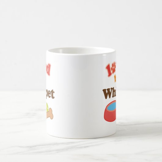 Geliebt durch ein Whippet (Hundezucht) Kaffeetasse (Mittel)
