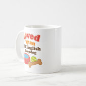 Geliebt durch einen alten englischen Schäferhund Kaffeetasse (Vorderseite Links)