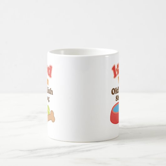 Geliebt durch einen alten englischen Schäferhund Kaffeetasse (Mittel)