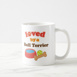 Geliebt durch einen Bullterrier (Hundezucht) Kaffeetasse