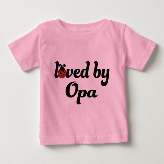 Geliebt durch Opa Geschenk Baby T-shirt (Vorderseite)